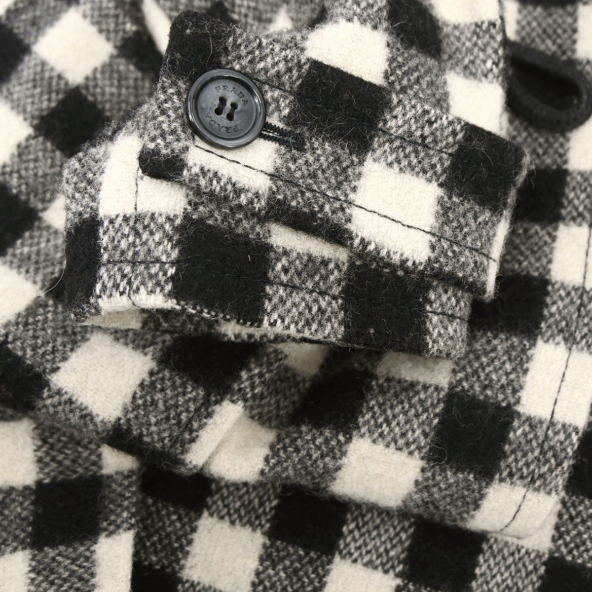 Prada 2014 Duffel Coat Black ACS1 #42 - Image 3