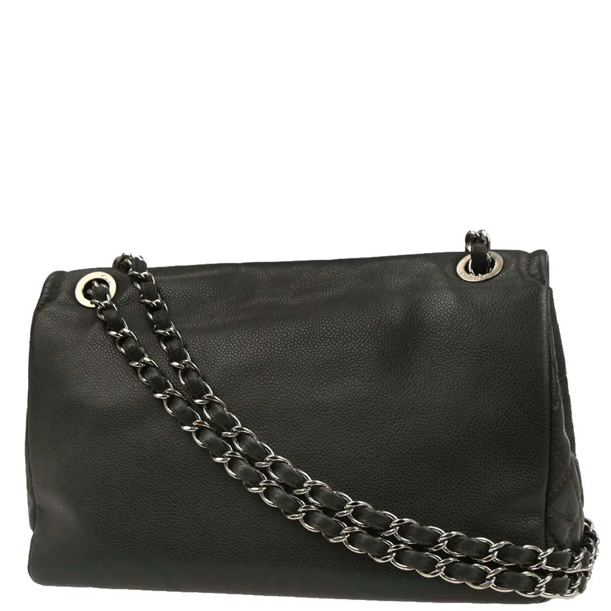Chanel 2011 Gray Calfskin Shoulder Bag - Image 2
