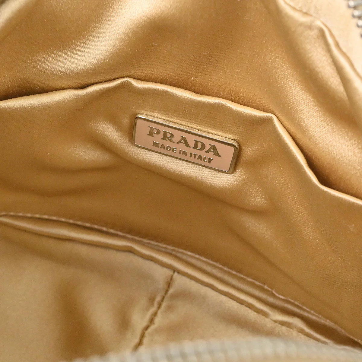 Prada * Gold Python Handbag - Image 9