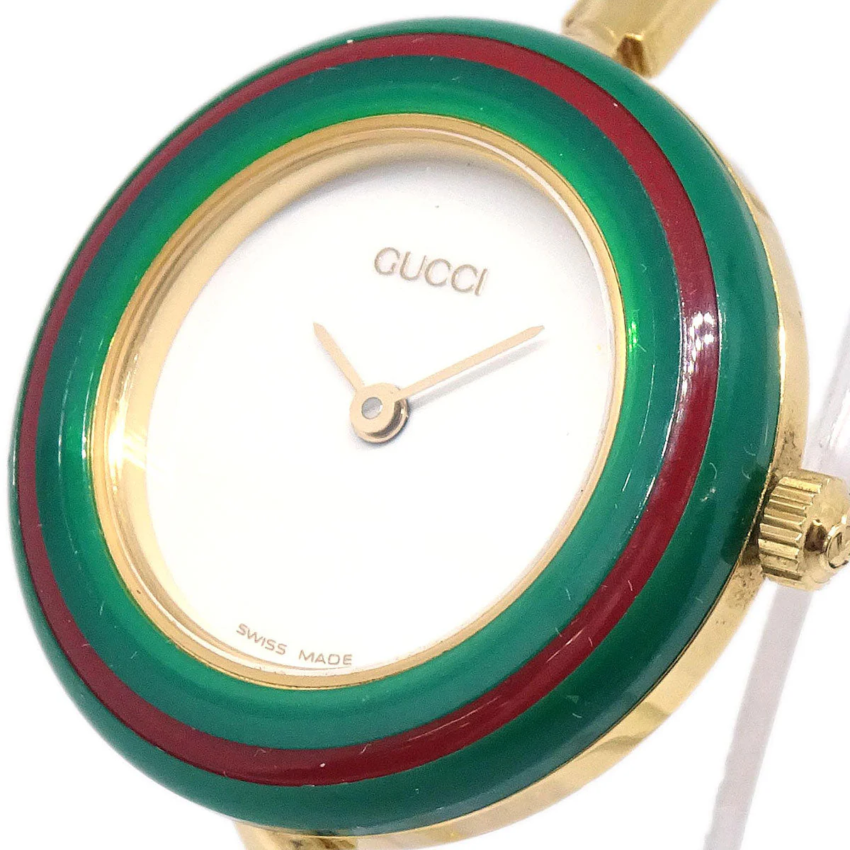 Gucci 11/12.2 Change Bezel Chameleon Quartz Watch SS - Image 4