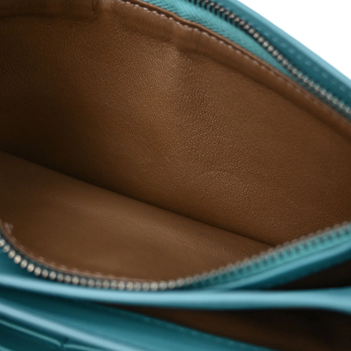 Bottega Veneta Blue Lambskin Intrecciato WOC Shoulder Bag - Image 10