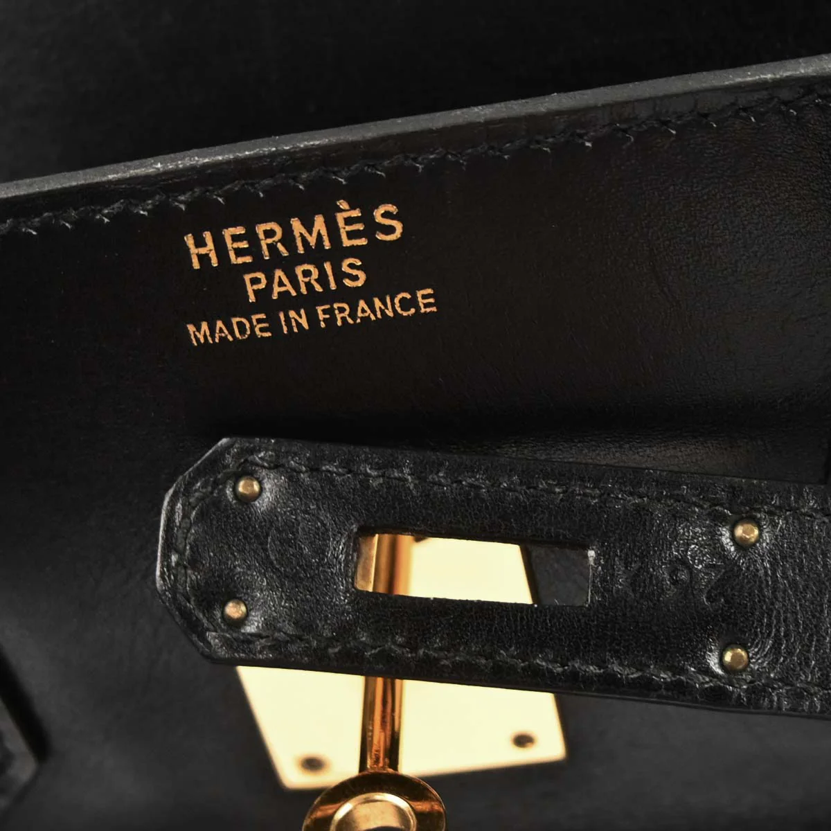 Hermes Black Box Calf Birkin 35 Handbag - Image 13