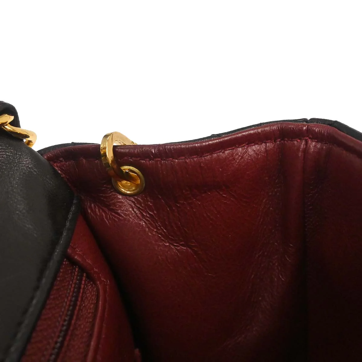 Chanel 1991-1994 Black Lambskin Classic Square Flap Shoulder Bag 20 - Image 11