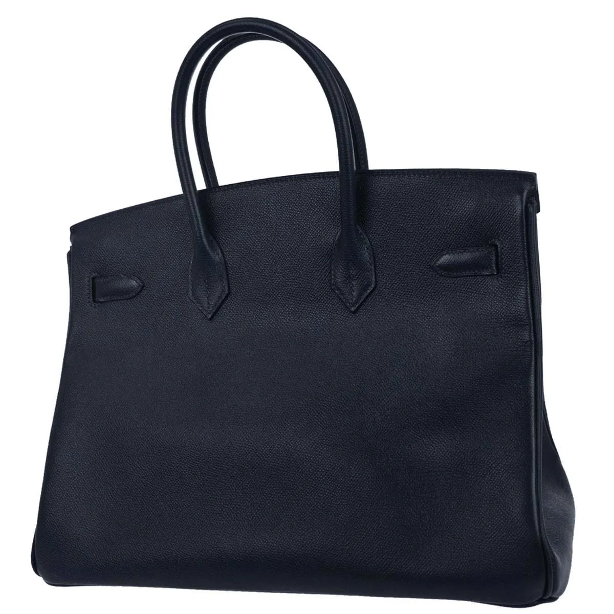 Hermes Blue Marine Courchevel Birkin 35 Handbag - Image 2