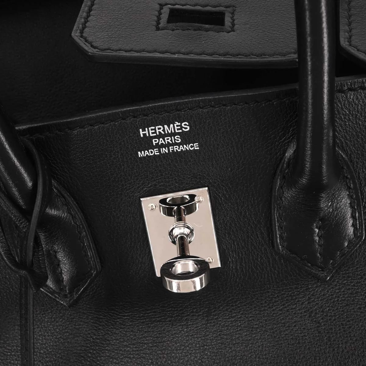 Hermes 2016 Black Swift Birkin 25 Handbag - Image 10