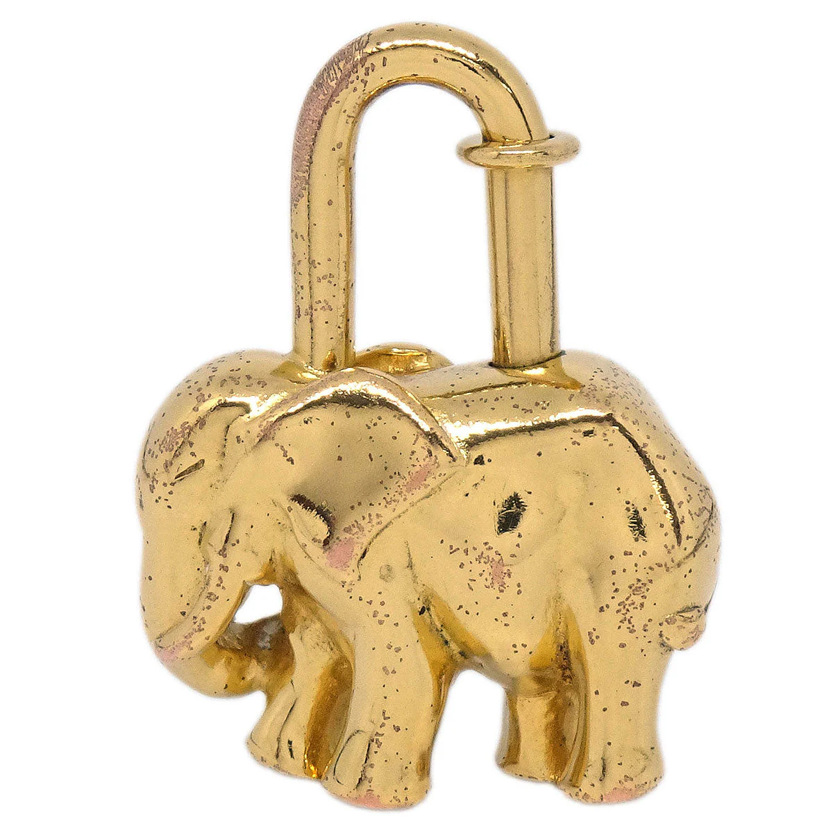 Hermes 1988 Elephant Cadena Gold Small Good - Image 2