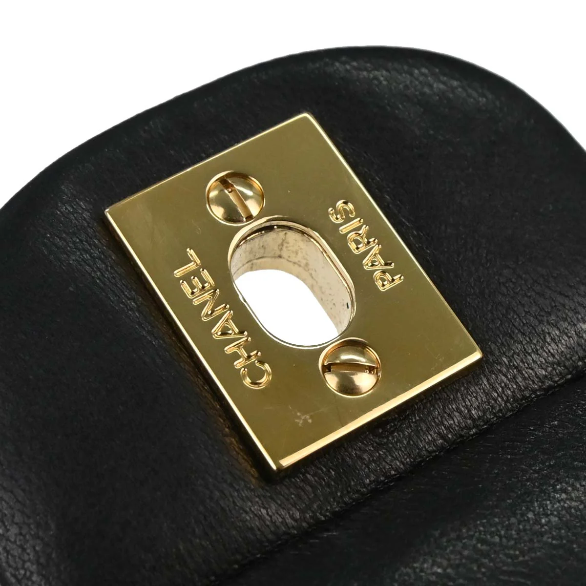 Chanel 2003-2004 Black Lambskin Small Classic Double Flap Shoulder Bag - Image 7