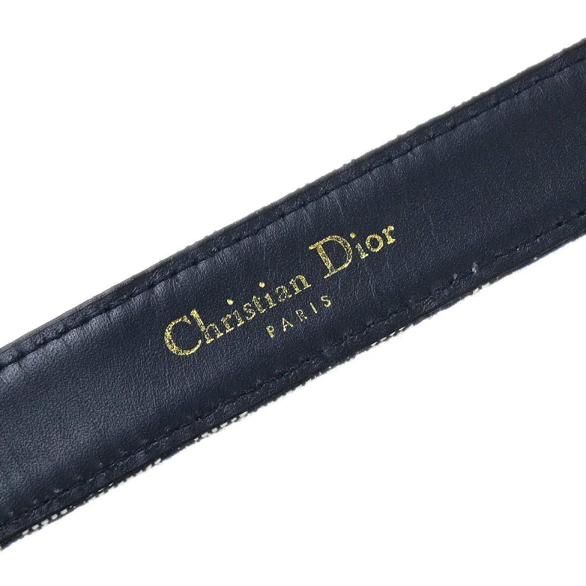 Christian Dior Trotter Belt Navy #85 Small Good - Image 10