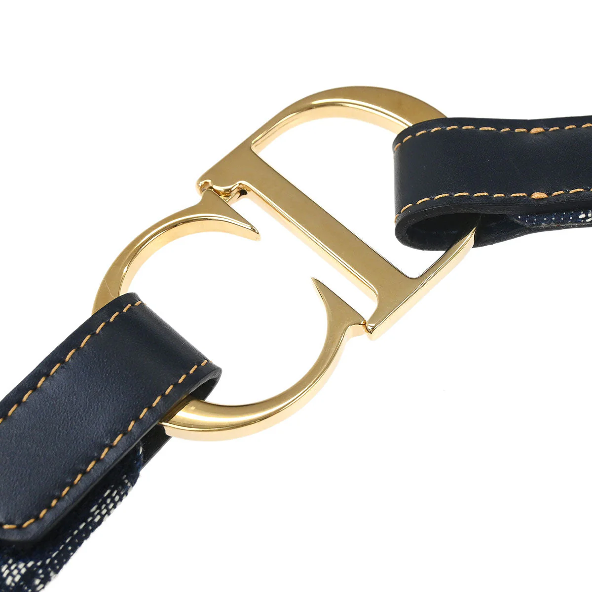 Christian Dior Trotter Belt Navy #85 Small Good - Image 4