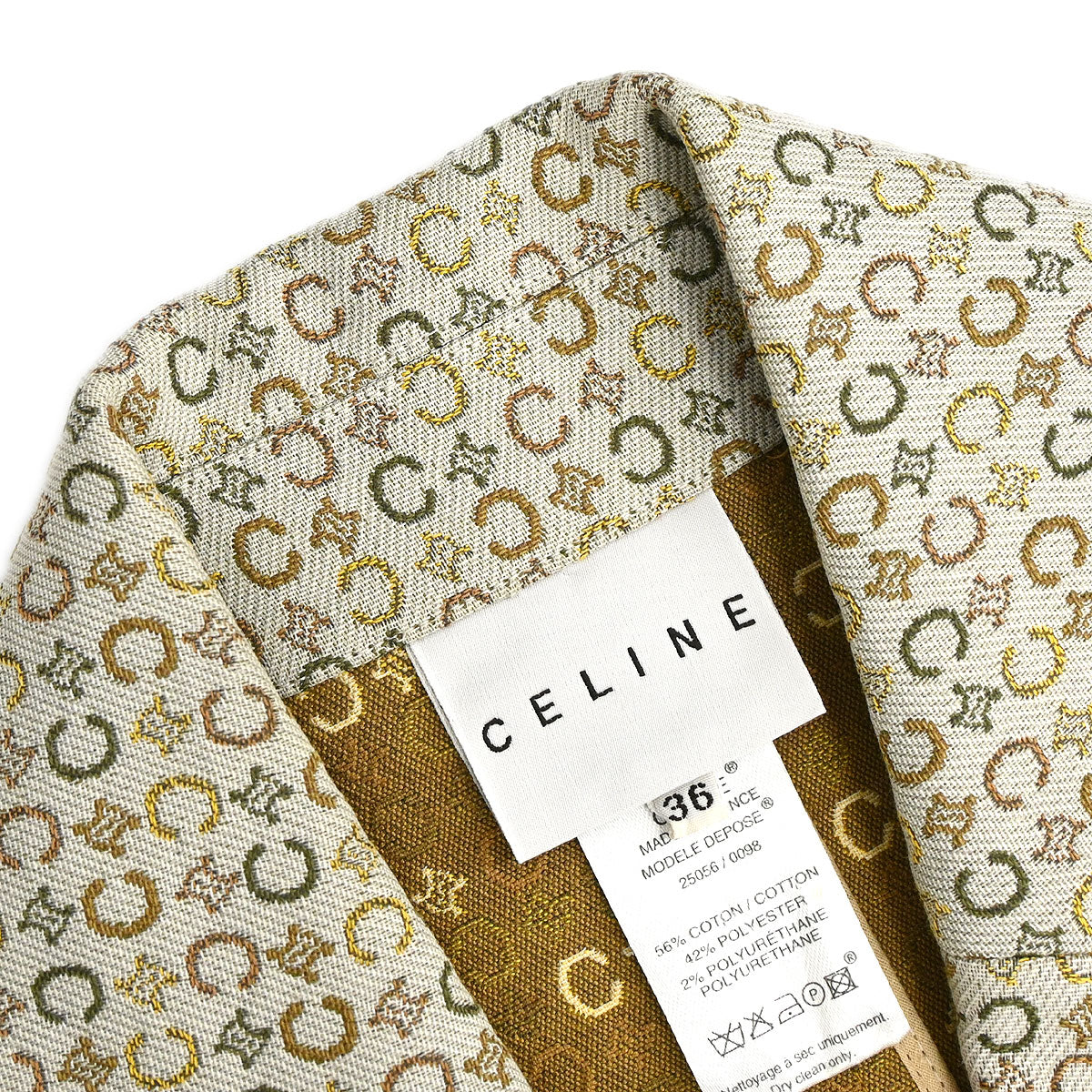 Celine Jacket C Macadam Beige #36 - Image 10
