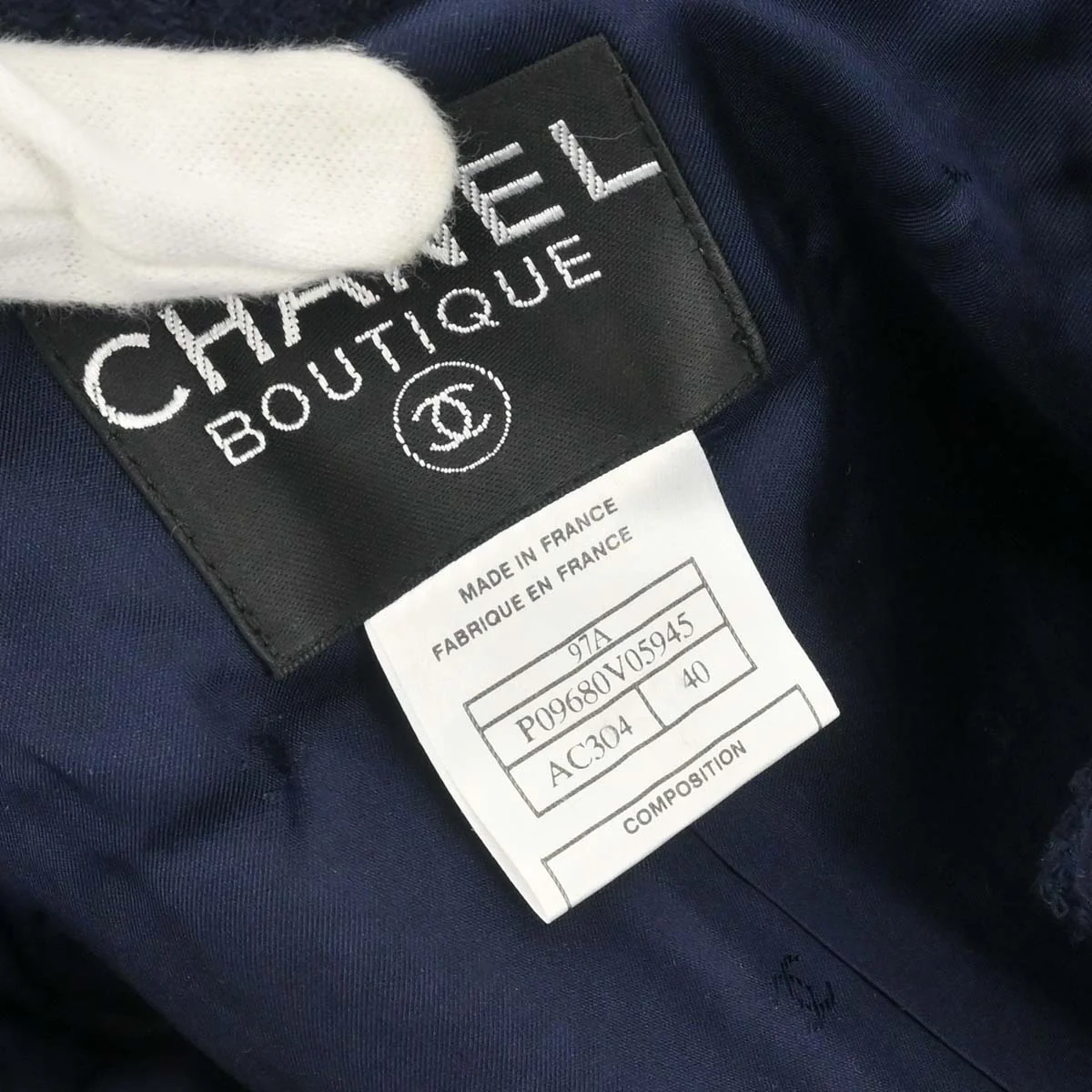 Chanel 1997 Setup Jacket Pants Navy #40 - Image 12