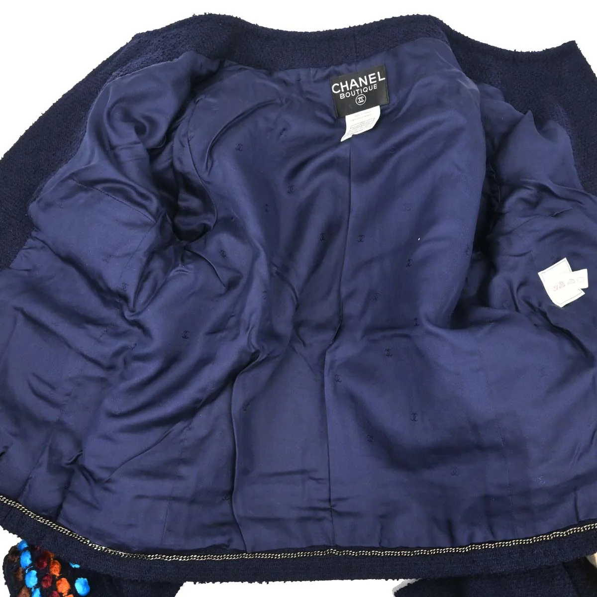 Chanel 1997 Setup Jacket Pants Navy #40 - Image 3