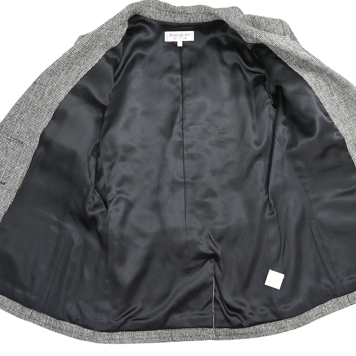 Yves Saint Laurent Setup Suit Jacket Skirt Gray #38 - Image 10