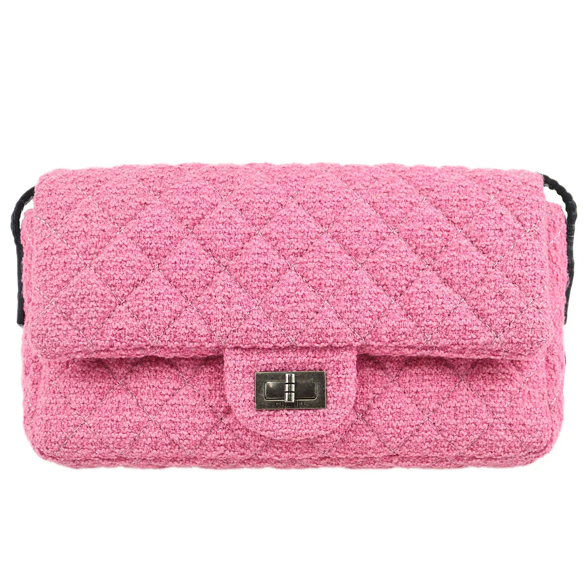 Chanel 2009-2010 Mademoiselle Lock Shoulder Bag Pink
