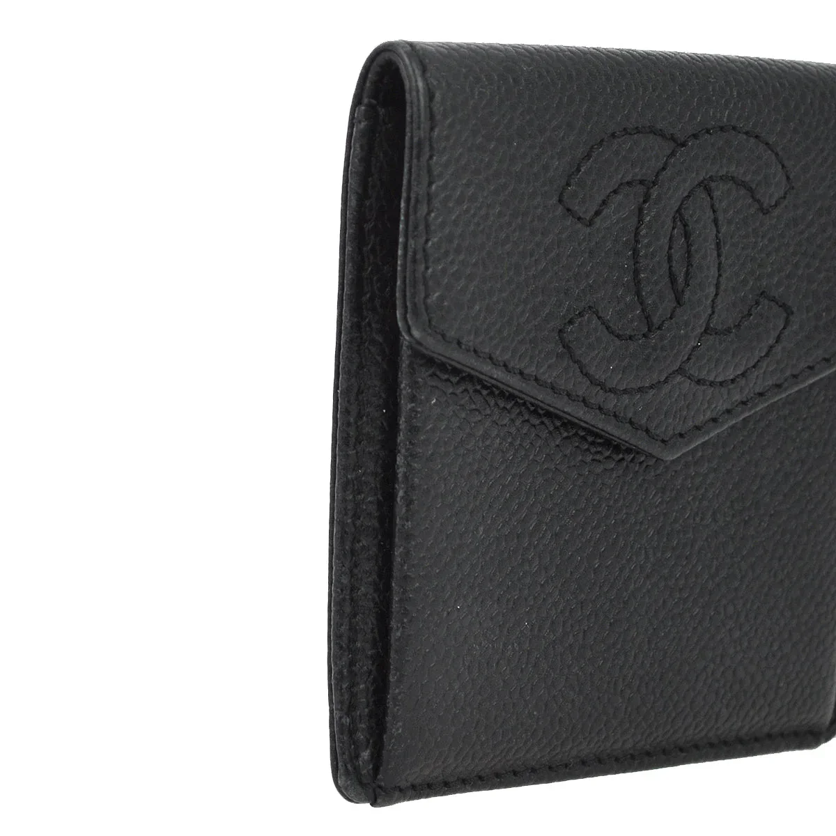 Chanel Black Caviar Coin Purse Wallet - Image 3
