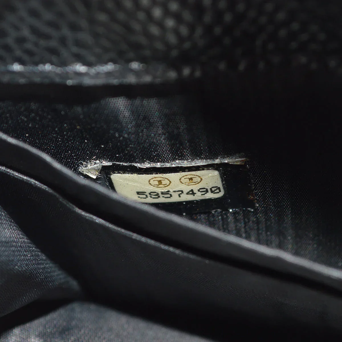Chanel Black Caviar Coin Purse Wallet - Image 7