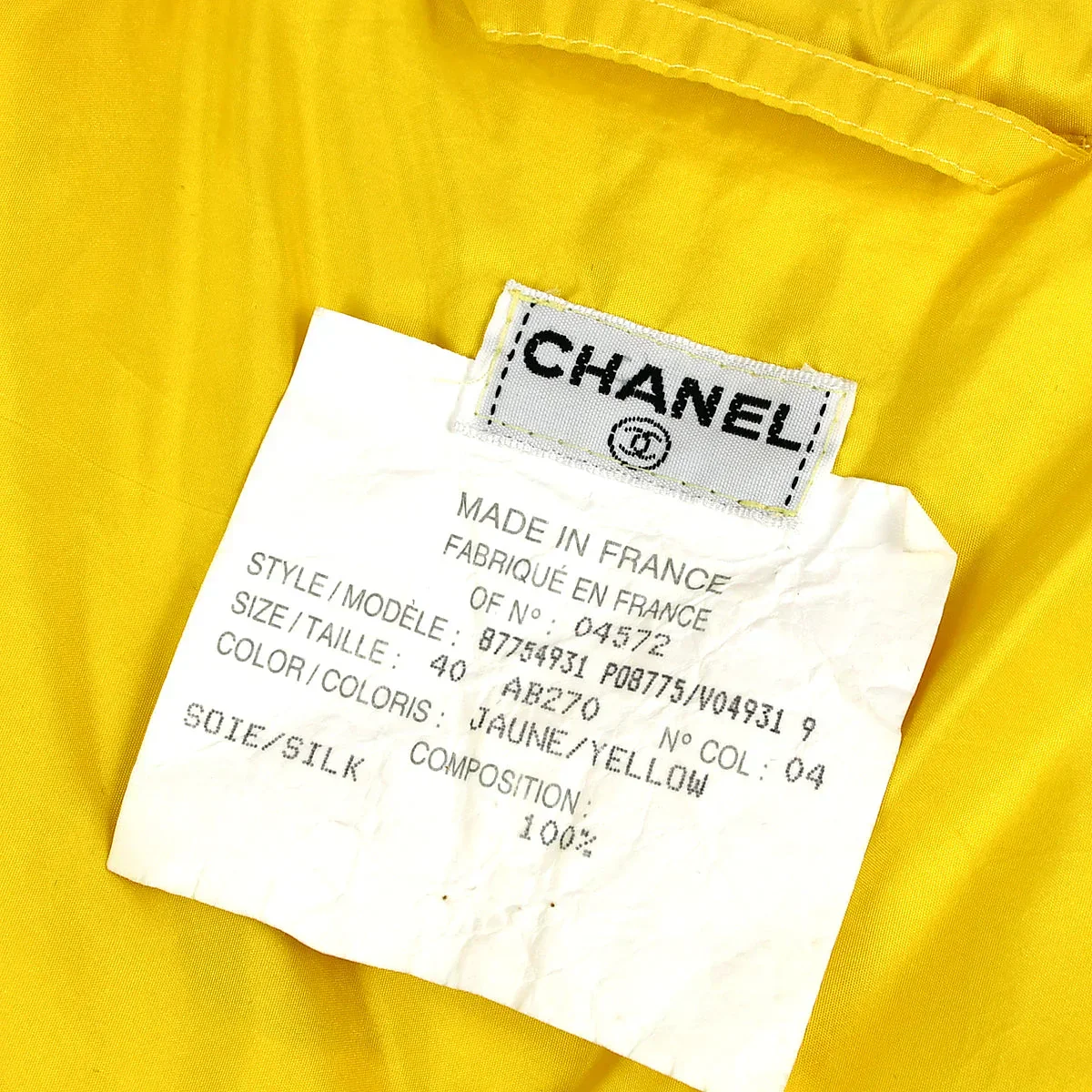 Chanel Jacket Yellow #40 - Image 9