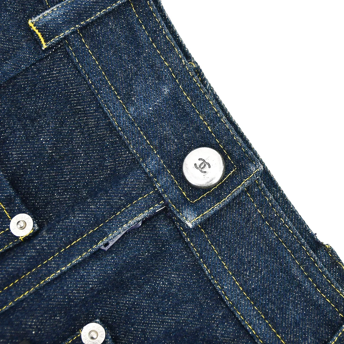Chanel Denim Skirt Indigo #38 - Image 4