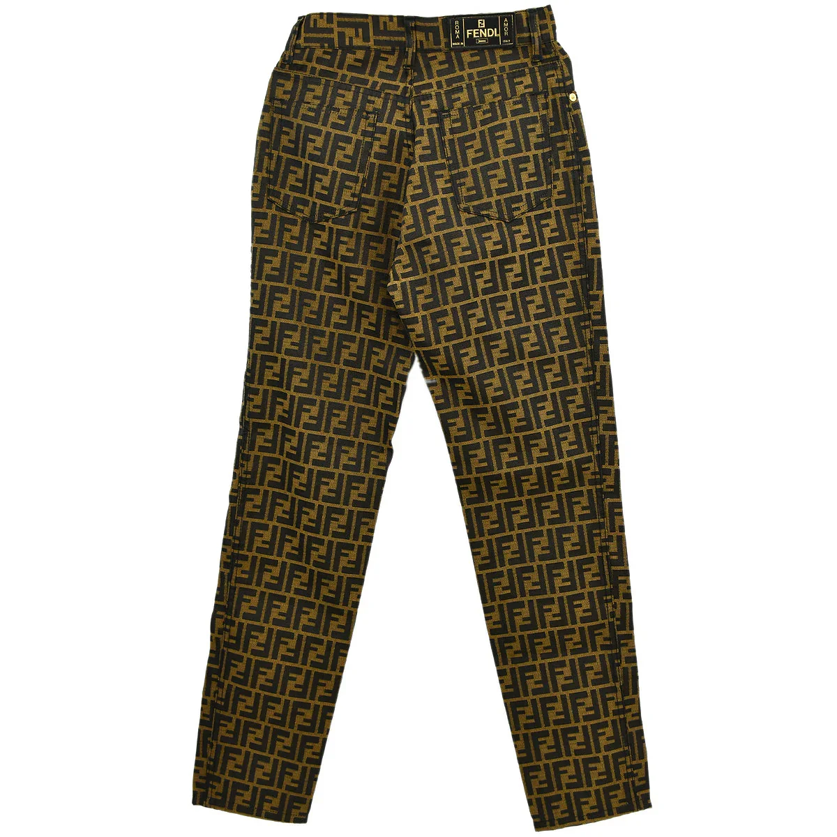 Fendi Zucca Long Pants Brown #41 - Image 2