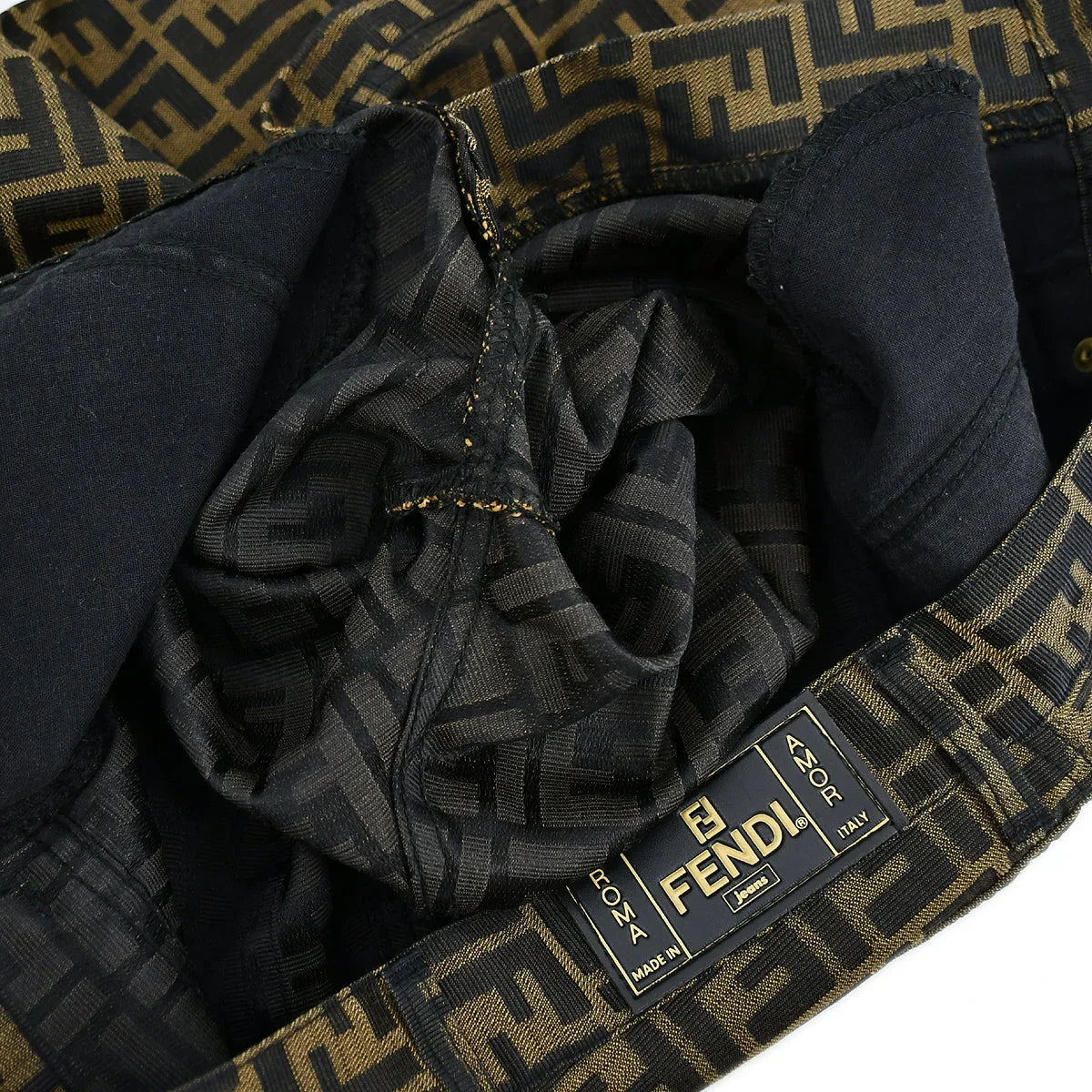 Fendi Zucca Long Pants Brown #41 - Image 8