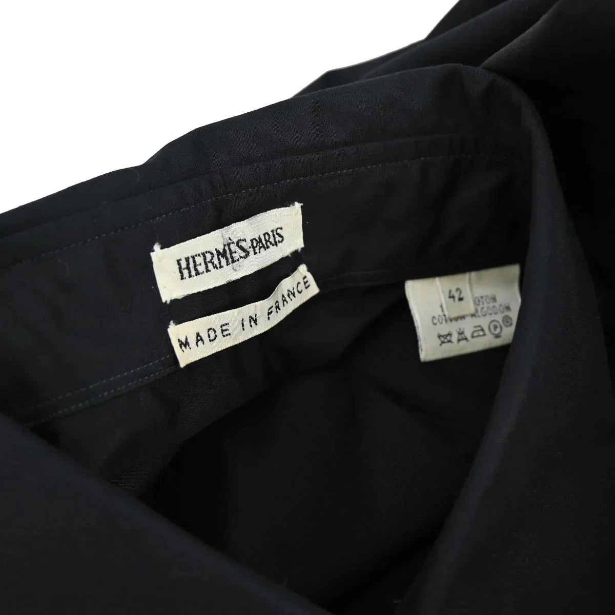 Hermes Shirt Blouse Black #42 - Image 10