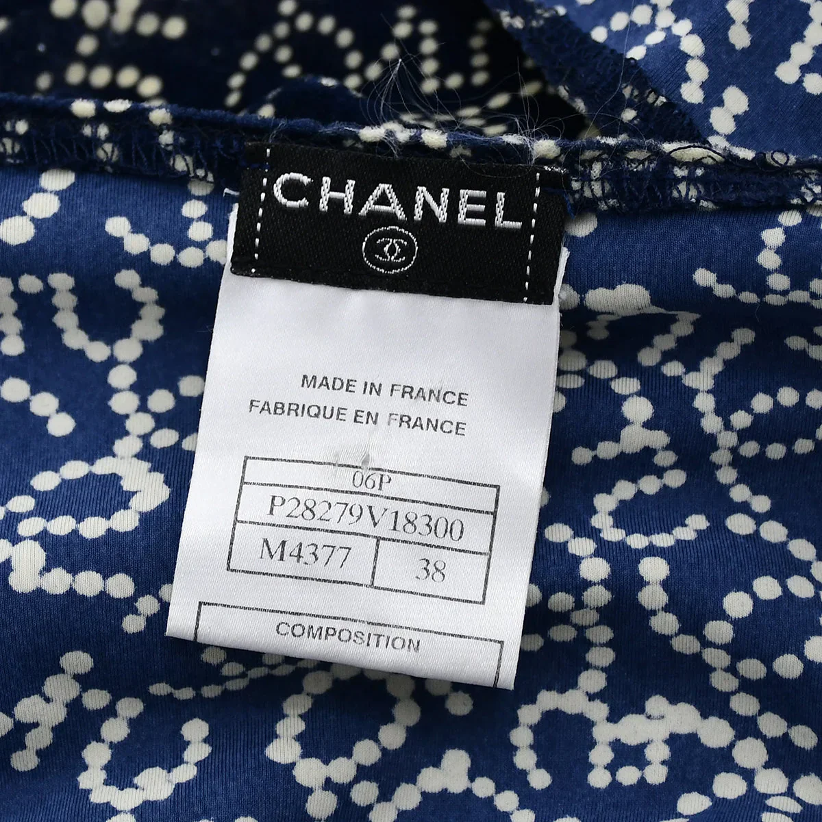Chanel T-shirt Navy 06P #38 - Image 8