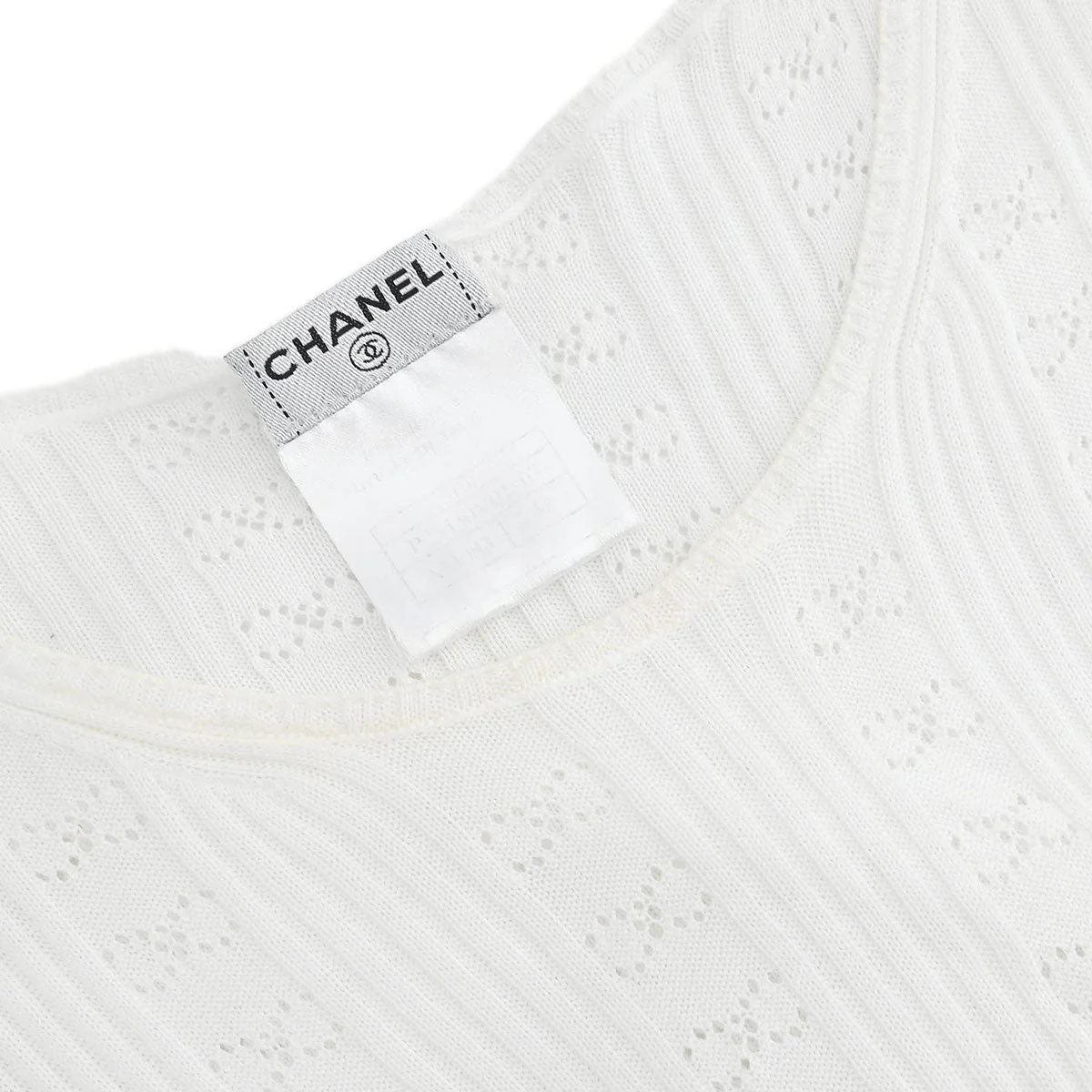 Chanel 1999 Short Sleeve Top White #42 - Image 7
