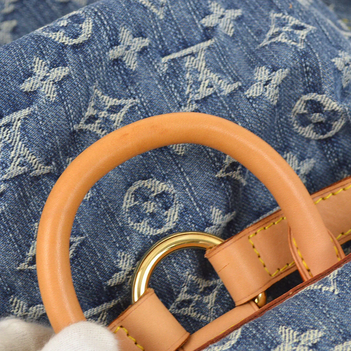 Louis Vuitton 2006 Blue Monogram Denim Sac a Dos GM Backpack M95056 - Image 10