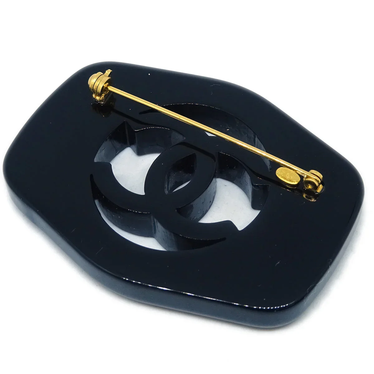 Chanel Brooch Pin Black 97P - Image 2