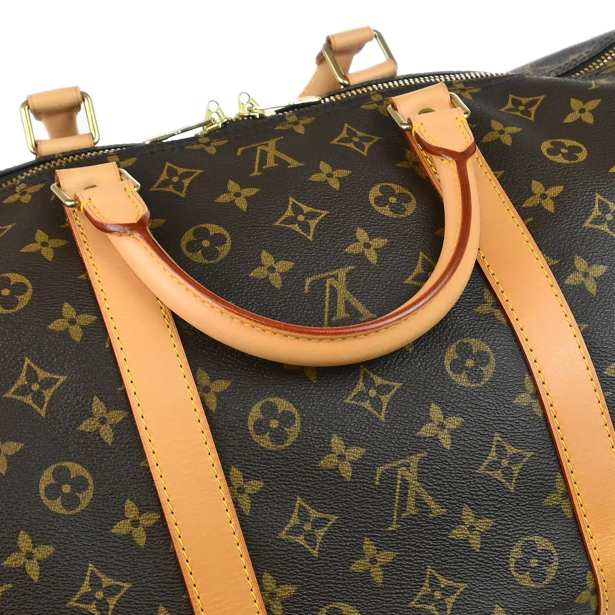 Louis Vuitton 1996 Monogram Keepall 60 Duffle Handbag M41422 - Image 6