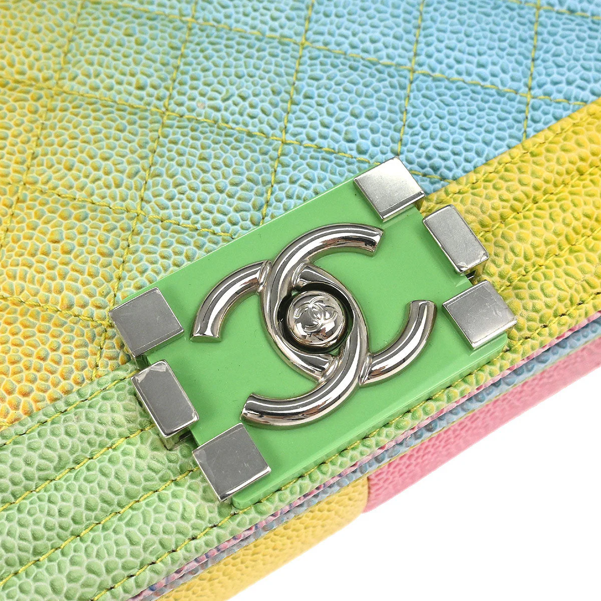 Boy Chanel 2017 Pastel Color Calfskin Medium Shoulder Bag - Image 3