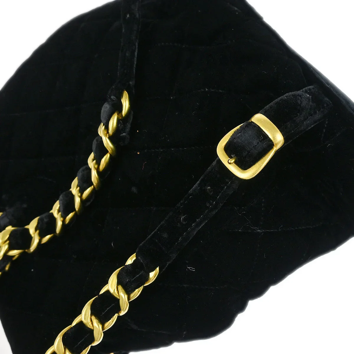 Chanel 1994-1996 Black Velvet Large Duma Backpack - Image 5