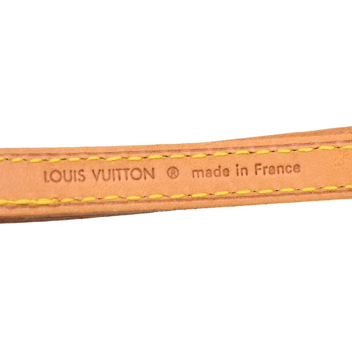 Louis Vuitton Beige Leather Shoulder Strap Accessories Small Good - Image 3
