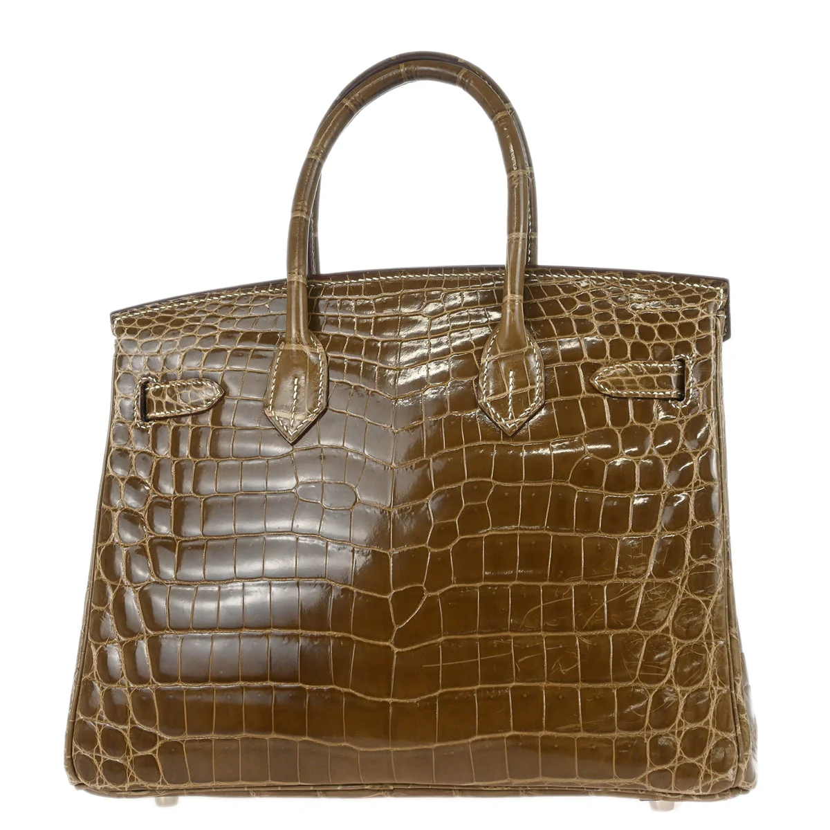 Hermes * 2011 Ficelle Niloticus Crocodile Birkin 30 Handbag - Image 2