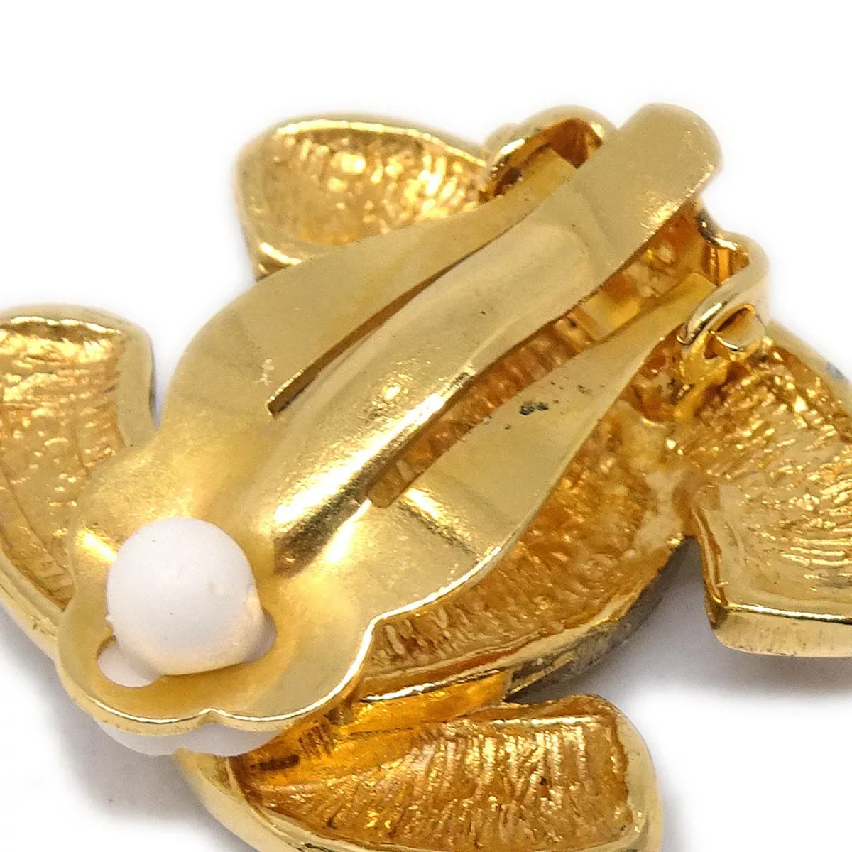 Chanel Gold CC Earrings Clip-On 2433 - Image 4