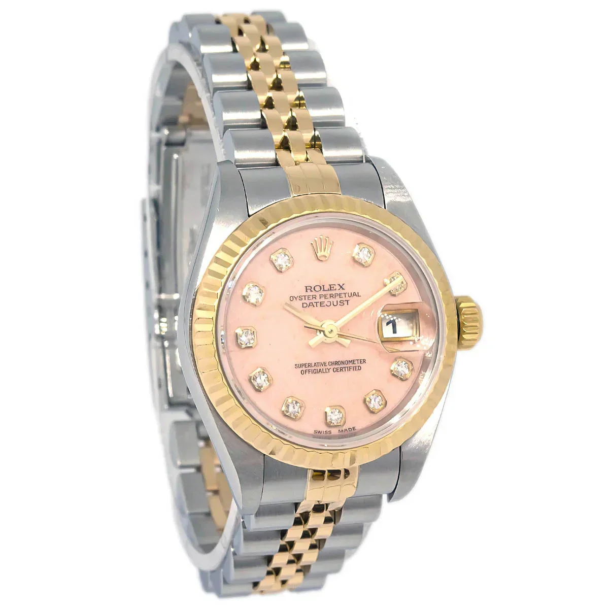 Rolex Oyster Perpetual Datejust 26mm Ref.69173G Watch 18KYG SS Diamond - Image 2