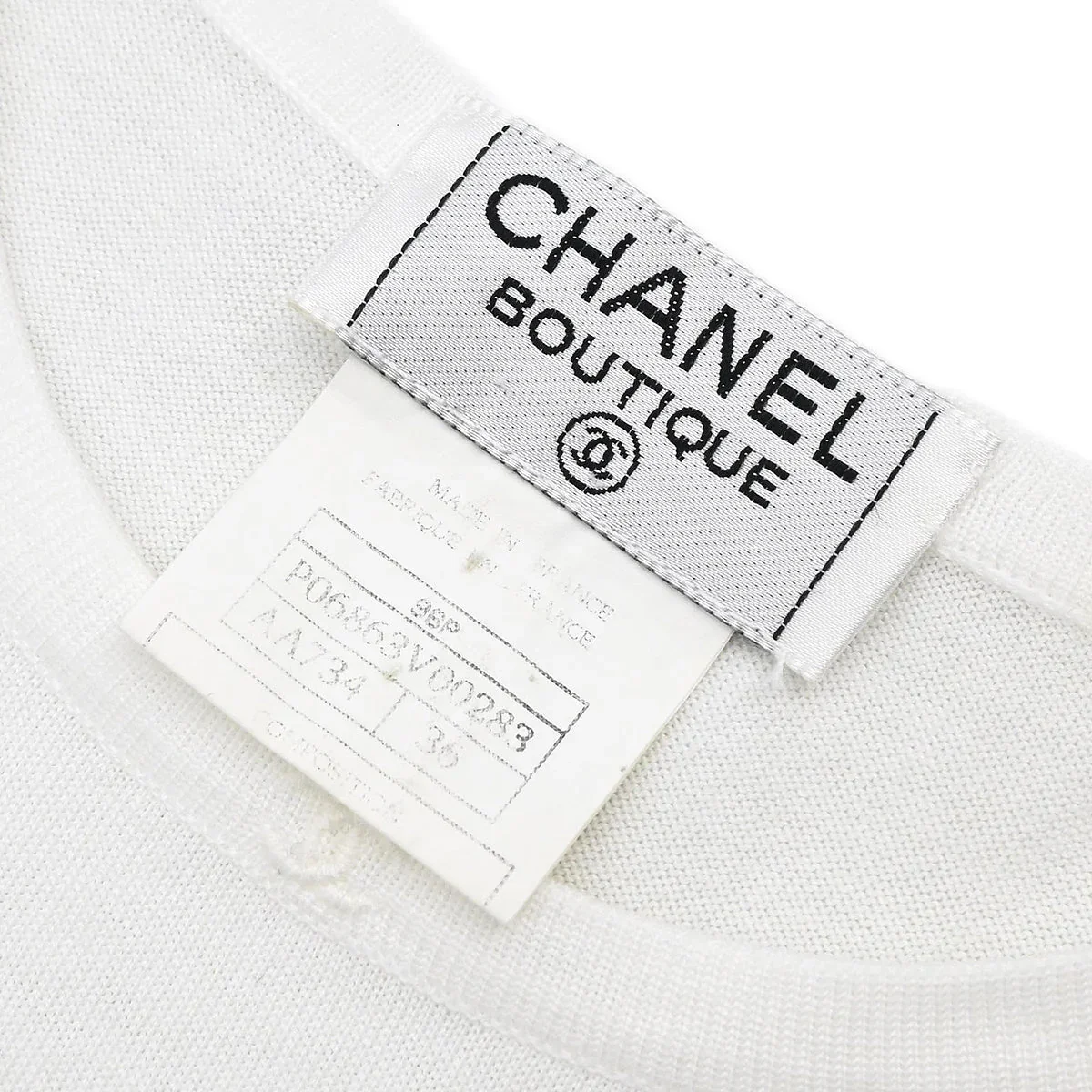Chanel 1996 Short Sleeve Top White #36 - Image 9