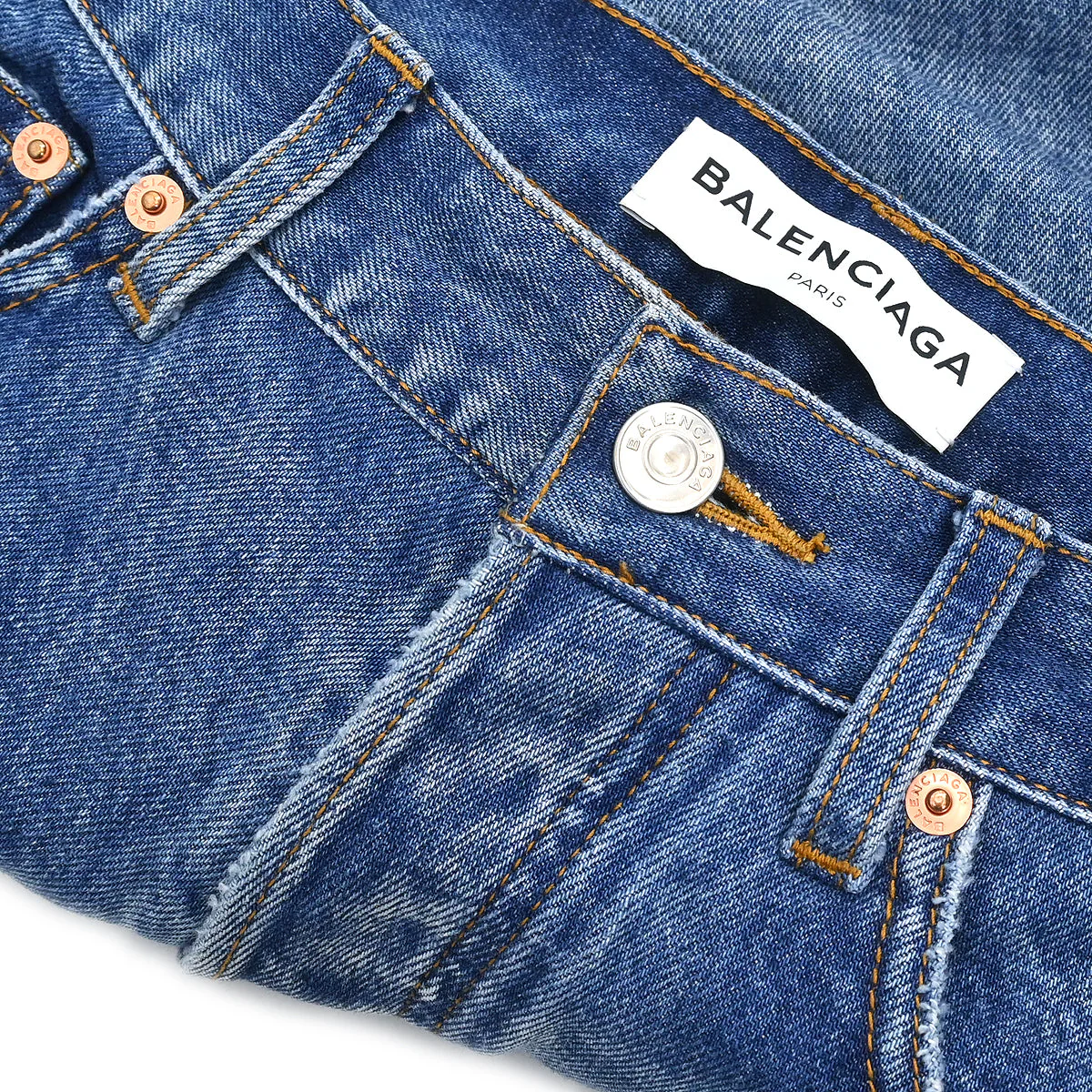 Balenciaga 2017 Denim Long Pants Indigo #26 - Image 5