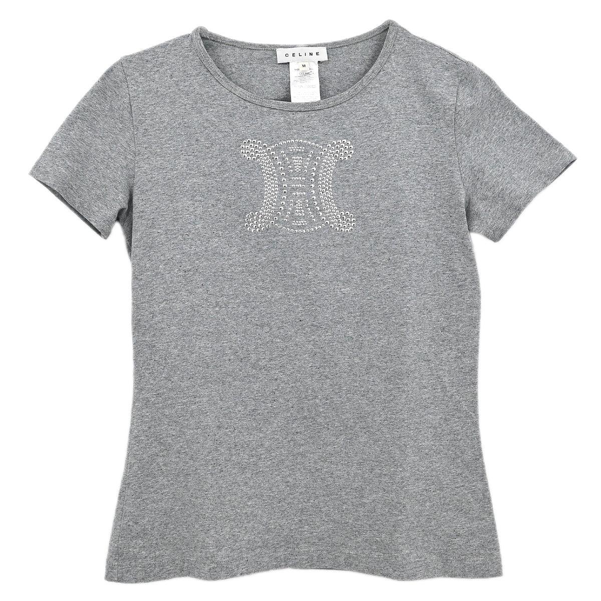 Celine Macadam T-shirt Top Gray #M