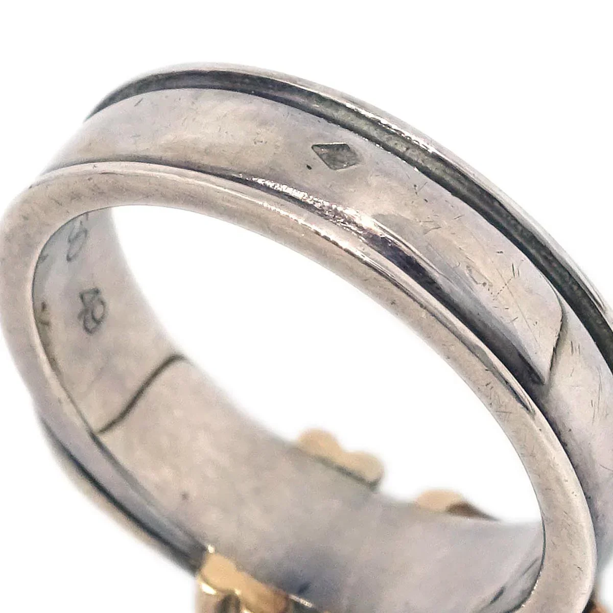 Hermes Ring Silver Ag925/Au750 #49 #48 #8 - Image 2