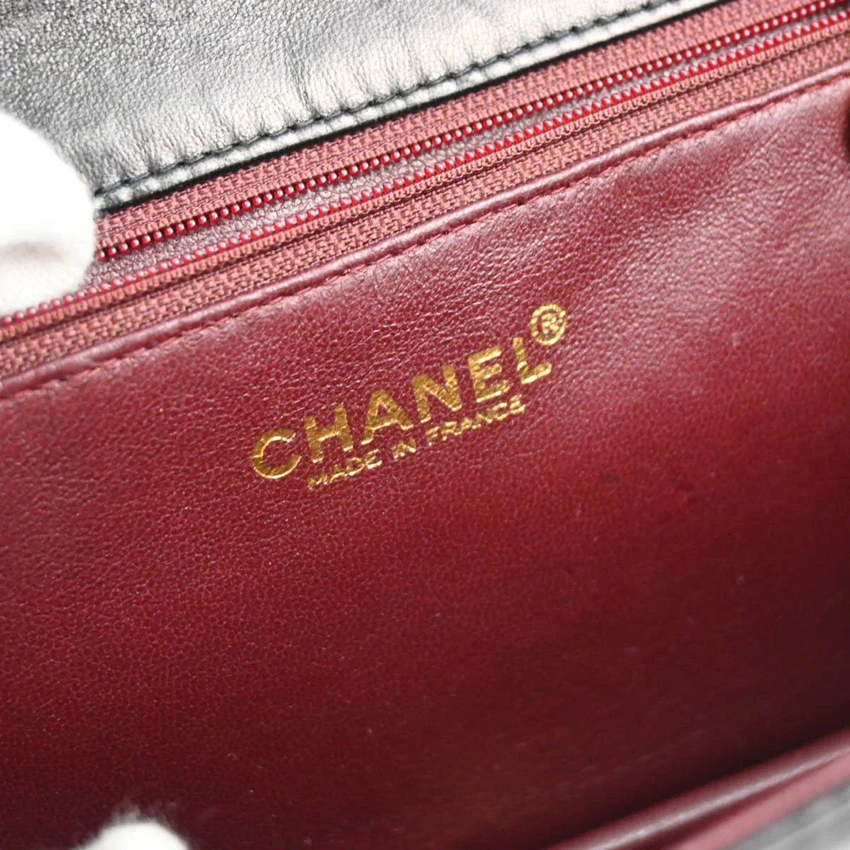 Chanel 2000-2002 Black Lambskin Turnlock Small Full Flap Shoulder Bag - Image 10