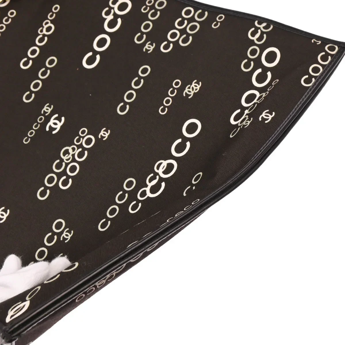 Chanel 2002-2003 Black Canvas COCO Tote Bag - Image 5
