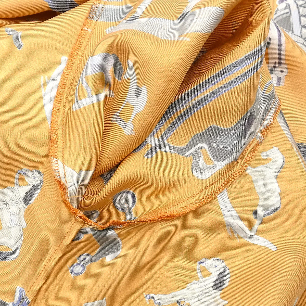 Hermes Shirt Blouse Beige #36 - Image 7