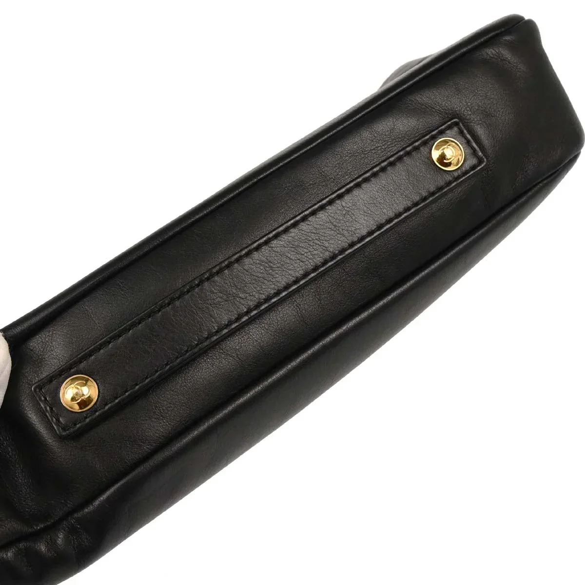 Chanel Black Calfskin Straight Flap Shoulder Bag - Image 5
