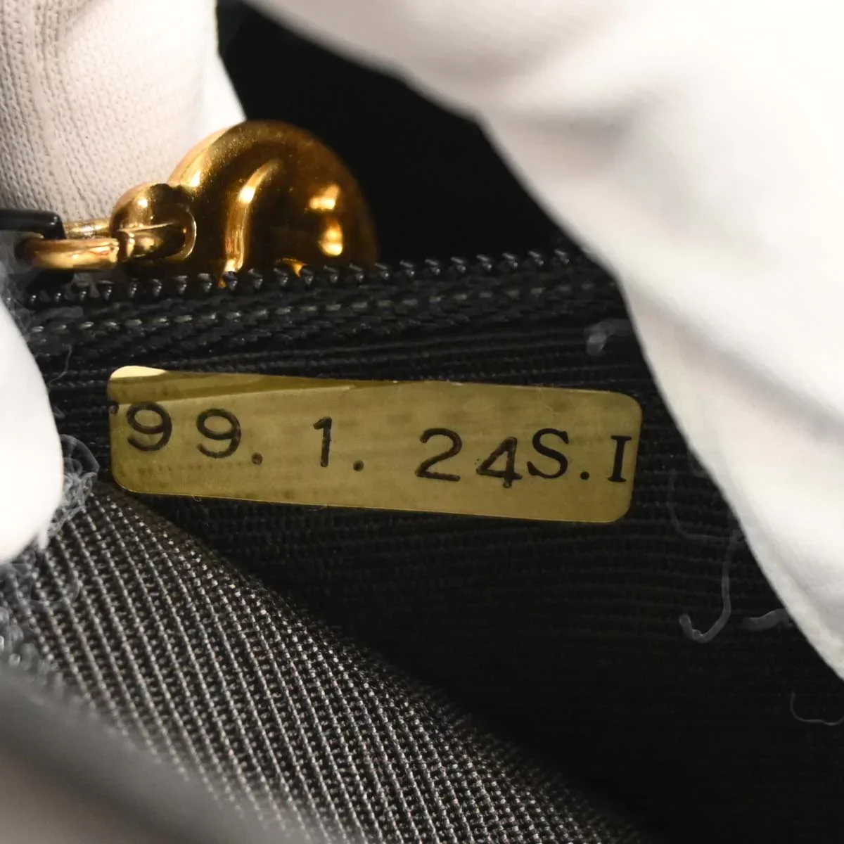 Chanel Black Lambskin Handbag - Image 9