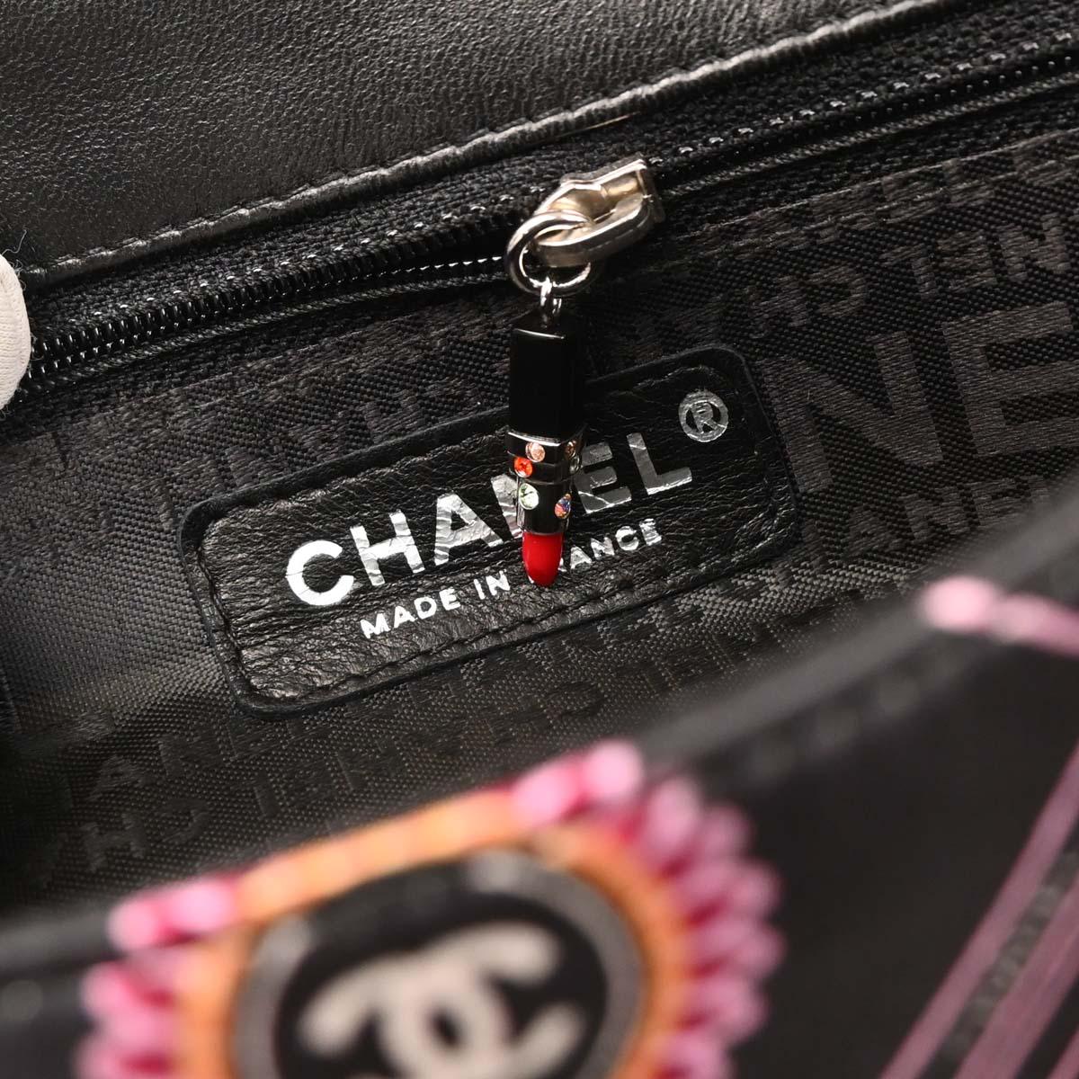 Chanel Black Satin Lipstick Classic Single Flap Shoulder Bag - Image 10