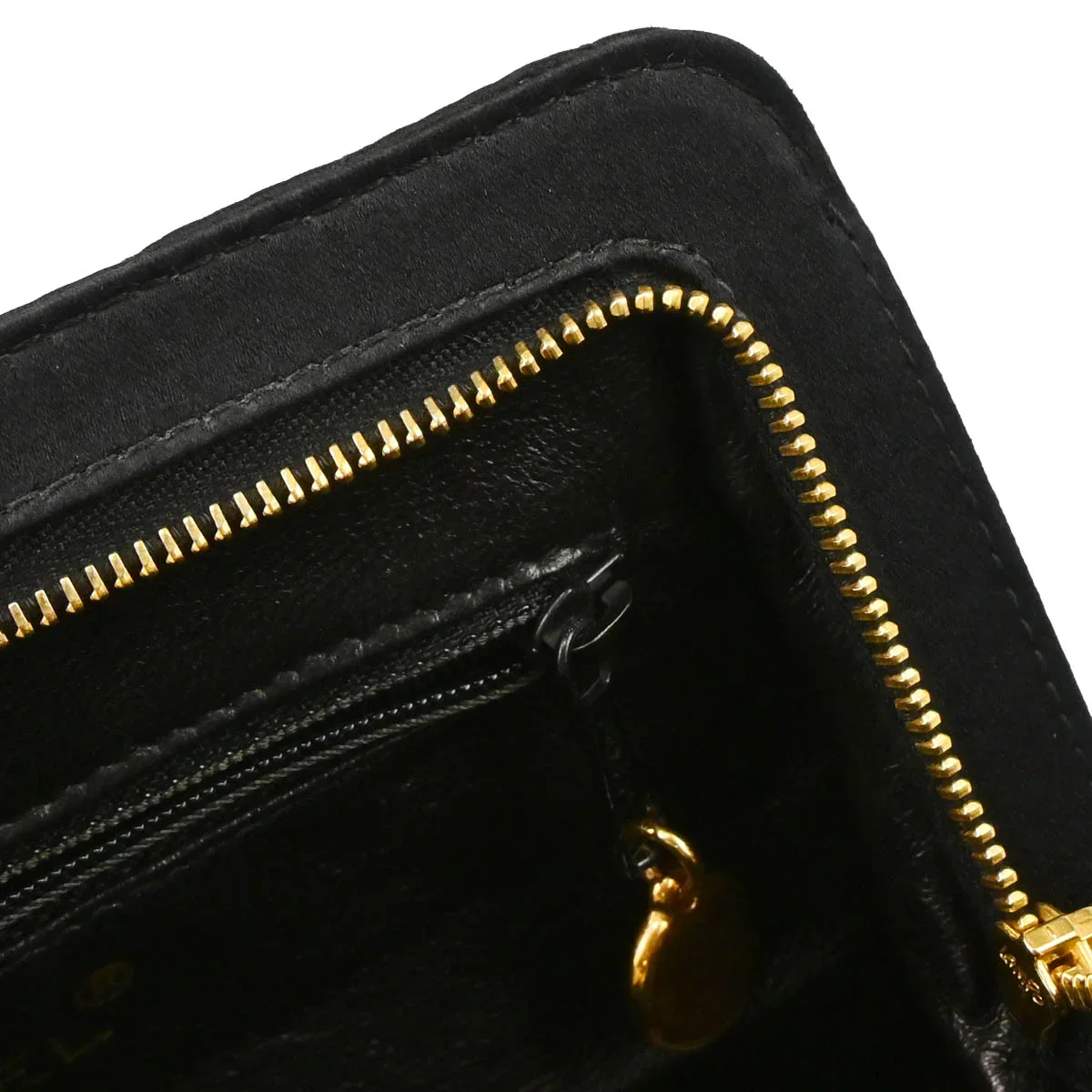 Chanel 1996-1997 Black Satin Handbag - Image 9