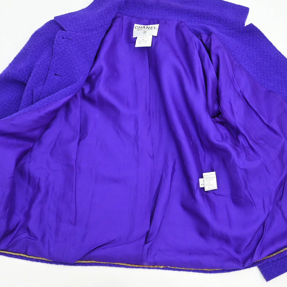 Chanel 1995 Single Breasted Jacket Purple #44 - Image 7
