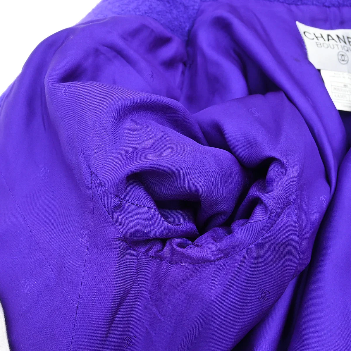 Chanel 1995 Single Breasted Jacket Purple #44 - Image 8