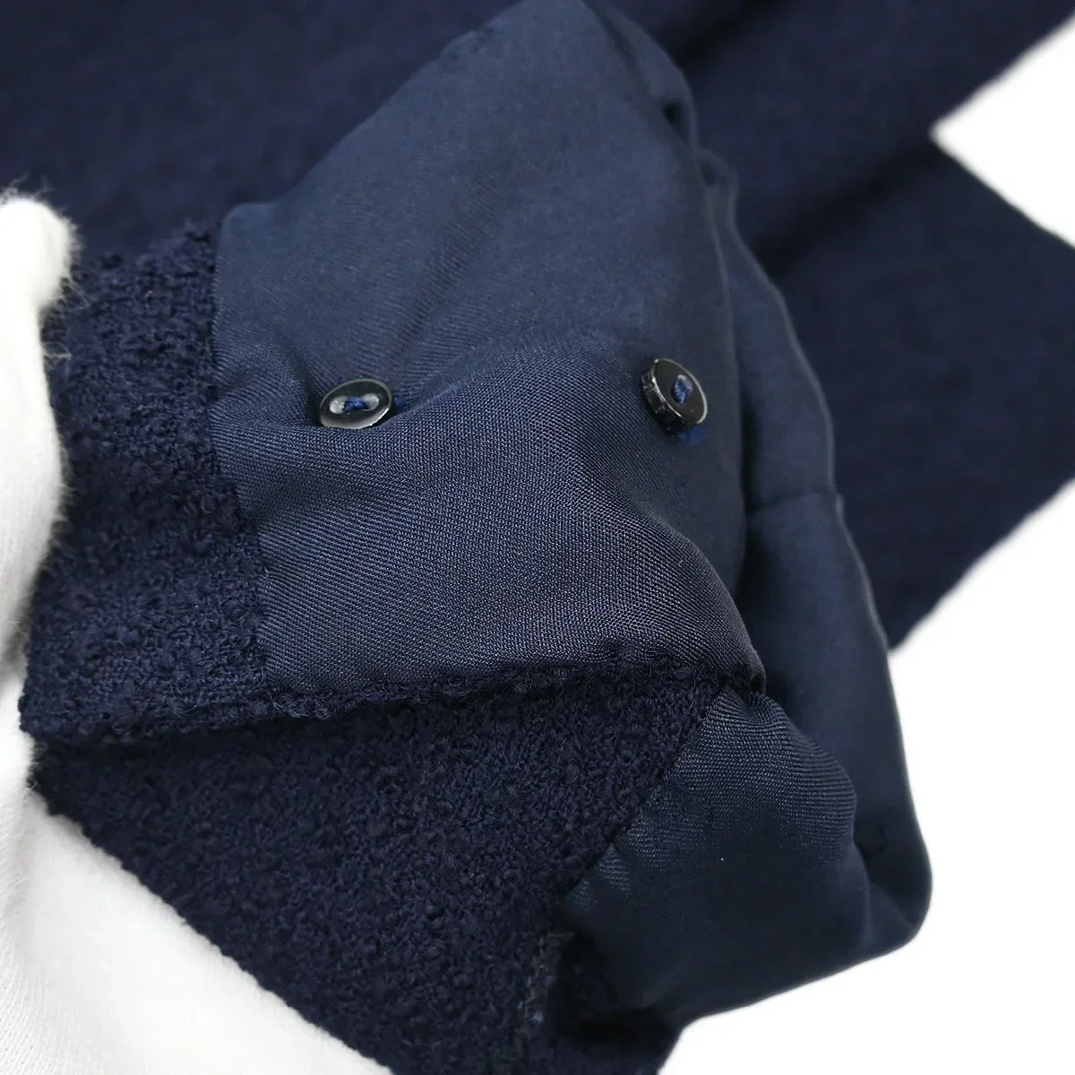 Chanel 1996 Double Breasted Jacket Navy #42 - Image 10